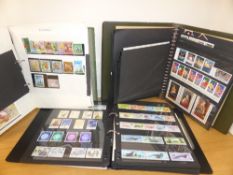 COOK ISLANDS, St HELENA, BAT, SOUTH GEORGIA MNH COLLECTIONS IN 3 VOLUMES Three binders with