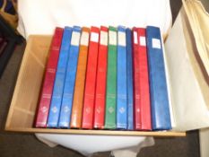 WORLD AND THEMATIC STAMP COLLECTIONS (15) IN WINE CRATE 15 wide and varied world and thematical
