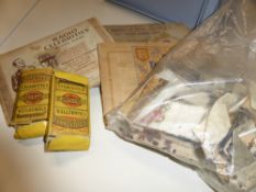 CIGARETTE CARDS COLLECTION IN ALBUMS, PACKETS AND LOOSE Box with several hundred cigarette cards