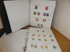 DENMARK & GERMANY COLLECTIONS IN 2 VOLUMES MATERIAL TO 2000 Two folders with stamp collections for