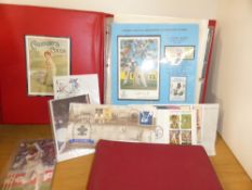 THEMATICS CRICKET + GB COLLECTION AND LOOSE - SOME SIGNED CRICKET COVERS WITHIN Box with GB one