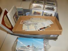 CIGARETTE CARDS INCLUDING MILLHOFF, CAVANDERS, WILLS, PLAYERS ETC Old shoe box with chiefly