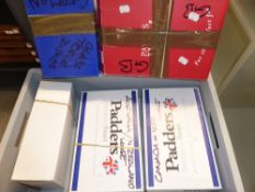 WORLDWIDE 5 SHOE BOXES WITH ONE COUNTRY/MIXED OFF AND ON PAPER COLLECTIONS Box with five shoe boxes,