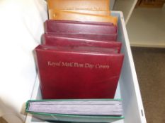 GB COLLECTION OF FDC'S, PRESENTATION PACKS, & S/BOOK WITH COLLECTION 8 albums all GB orientated,