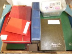 GB & WORLD COLLECTIONS + LOOSE IN TUBS, MINT AND USED, ALL ERAS SEEN Hefty fruit box with serveral