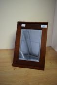 A Bombay company mahogany campaign mirror, h27cm