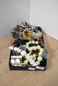 An assortment of costume jewellery, including beaded necklaces, paste set examples, statement pieces