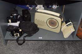 A Sony Dream Machine Clock Radio, having repeat alarm/sleep off function, w20cm, sold together