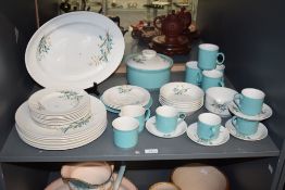 A 1960's Midwinter Cassandra pattern part dinner service, designed by Jessie Tait, to include a