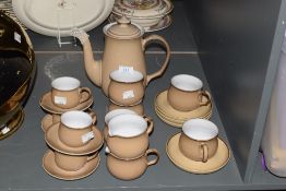 A part brown glazed Denby tea service, makers mark to base, ( 20 ).