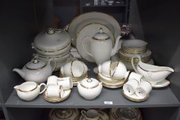 A Wedgwood Cavendish pattern fine bone China part dinner service, to include gravy boat, tureens,