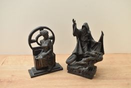Two Heredities figures comprising 'Merlin' model number AE001 85/2000 and 'Lancelot's Lost Love'