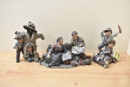 Three Continental Elisa Collection figural studies comprising 'Adventure' number 9198, 'Christmas
