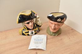 Royal Doulton bone china Character Jug of the Year 1993 'Vice Admiral Lord Nelson' D6932 Battle of