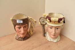 Two limited edition Royal Doulton 'The Antagonist's' Collection double sided Toby jugs comprising