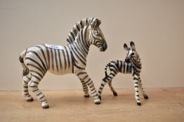 A Beswick Pottery (2nd version) Zebra model number 845B, designed by Arthur Gredington sold