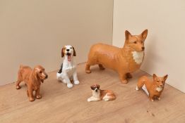 A Beswick Pottery Corgi model number 1299B in brown matt finish by Arthur Gredington sold