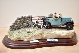 A Border Fine Arts 'The Chase' group model number BO444 from the James Herriot series, signed