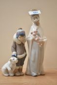 Two Lladro porcelain figures 'King Baltasar' number 4675 and 'Eskimo Boy' number 5238.