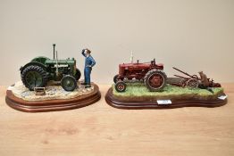 A Border Fine Arts 'Making Adjustments' group model number A2142 by Ray Ayres, Farmall McCormick