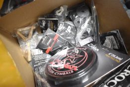 A selection of drum accessories (shop stock)