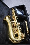 A Yamaha Alto Saxophone, model YAS 275 - serial number K43113, in excellent condition, with fitted