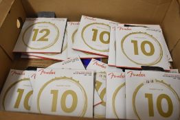 A selection of Fender acoustic guitar strings