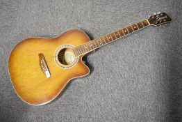 A Brunswick electro acoustic guitar , EAS40, sold with soft gig bag