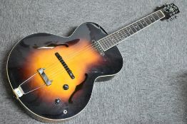 A Loar LH309-VS hand carved archtop acoustic electric jazz guitar, serial number A11081349 (strung