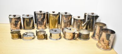 A collection of British World War I & II EPN & EPS adapted 'Trench Art' shell cases, various