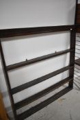 A period oak delft rack, width approx. 135cm