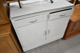 A vintage kitchenette base, width approx. 88cm