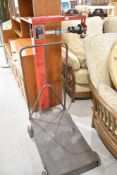 A set of vintage Avery platform scales