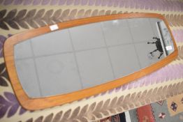 A vintage wall mirror, approx. 77 x 29cm