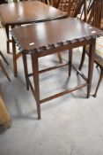 An early 20th Century oak occasional table, approx. 61 x 45cm
