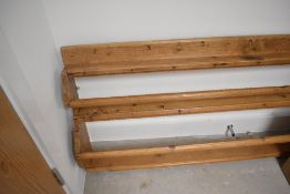 A period pine delft rack , width approx. 132cm
