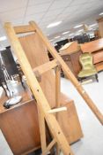 A traditional artists easel