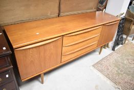 A vintage teak sideboard, width approx. 183cm