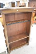 An early 20th Century mahogany bookshelf, having adjustable shelves, approx height 140cm