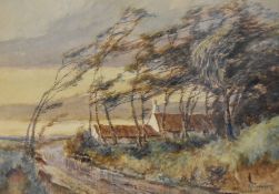 G. Cookson (19th/20th century) two English school watercolours, autumnal river scene, and rural