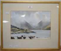 Local interest*D.C Fourday (contemporary) Lake District scene watercolour, signed lower right,