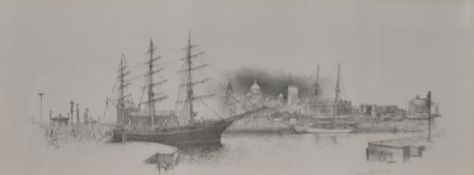 After William Geldart (British b.1936) two limited edition monochrome prints, Cutty Sark Albert