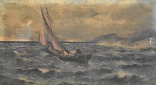 After Ernest Charles Walbourn (British 1872-1927) colour print on canvas 'A Dangerous Coast'