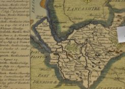 Local interest* After Emanuel Bowen (Welsh 1694–1767) hand coloured engraving, Map of