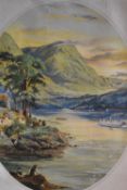Artist unknown, colour print early to mid 20th century depicting Windermere, within wooden frame,
