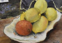 Local interest* Myra Daly (Contemporary) oil on board, 'Citric Study' signed lower right, date and