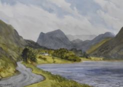 Local interest* Monica Barry (British 1917-2014) watercolour 'Crummock Water' signed and entitled