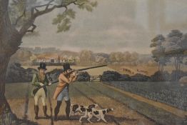 After Robert Havell (British 1793-1878) a pair of hand-coloured hunting scene engravings,