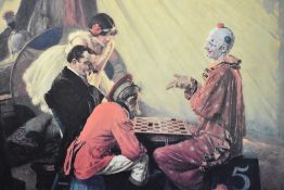 After Norman Rockwell (American 1894-1978) colour advertising print 'Checkers' 'The Norman