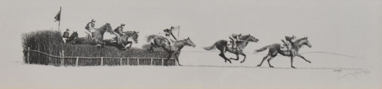 After William Geldart (British b.1936) two limited edition monochrome prints , Pastoral scene with